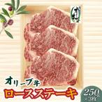 オリーブ牛ロースステーキ250g×3枚