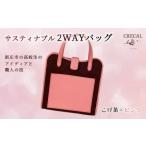 2Way サスティナブルバッグ こげ茶×ピンク