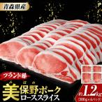 産豚肉 小分け ローススライス 1.2kg