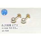 K18 アコヤ真珠 5-5.5mm ピアス