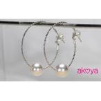 akoya フープピアス K18YG 8.5~9.0ミリ