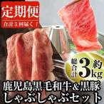 黒毛和牛 黒豚 しゃぶしゃぶ セット 各300g×2×5回