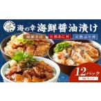 ふるさと納税 【流水解凍だけの簡単調理】まんぷく海鮮醤油漬けセット 各4パック( 海鮮丼 魚 アジ サバ ブリ 食べ比べ セット 人気)【B6-046】 長崎県松浦市