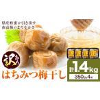 ふるさと納税 梅干し 訳あり はちみつ漬け梅干し 350g×4箱 鹿児島県さつま町