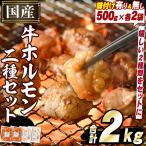 \テレビで紹介されました 牛ホルモン2種セット 合計2kg