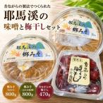 耶馬溪の味噌と梅干しセット 郷みそ 米 合わせ 各800g