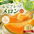 赤肉 メロン ルピアレッド 3玉