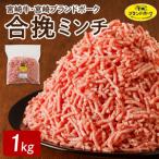 宮崎牛 宮崎ブランドポーク合挽ミンチ1kg