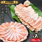 北アルプスそだち 信州吟醸豚 ロース しゃぶしゃぶ 500g×10P