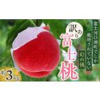 ふるさと納税 【2026年8月中旬より順次発送】訳あり☆オリジナルブランド富士桃『訳あり』 約3キロ 河口湖で初の桃栽培！ 先行予約 山梨県富士河口湖町
