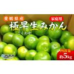 ふるさと納税 先行予約<愛媛県産 極早生みかん 約5kg ご家庭用> 温州みかん 家庭用 訳あり 果物 ミカン 柑橘 フルーツ 選べる 食べて応援 特産.. 愛媛県西予市