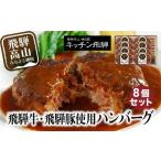 ふるさと納税 飛騨牛・飛騨豚使用 ハンバーグ 8個セット デミグラスソース付    お手軽 飛騨高山 飛騨ハム キッチン飛騨   個包装  冷凍食品 洋.. 岐阜県高山市