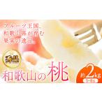 ふるさと納税 【先行予約】桃 もも 秀品和歌山の桃約2kg 5〜8玉 紀の川市厳選館《2026年6月下旬-7月中頃出荷》 |和歌山県 紀の川市桃 もも .. 和歌山県紀の川市