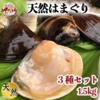 岬だより 希少 天然はまぐり 3種セット 1.5kg
