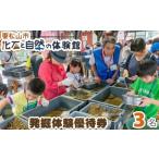 優待券 化石と自然の体験館 3名分 化石