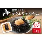 訳あり 規格外品 無添加 エゾバフンウニ 塩水パック 1kg