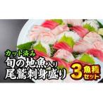 旬の獲れたて鮮魚 お刺身盛り合わせ 3魚種セット