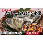 ふるさと納税 【夏が旬!芳醇なコク】九十九島 岩がき 「中夏(ちなつ)」生食可 3.5kg以上 (約23個) レモン ナイフ 軍手 説明書付き 出荷前にUV.. 長崎県佐世保市