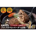 ショッピングふるさと納税 ハンバーグ ふるさと納税 〈ハンバーグ家SS389〉長崎和牛ゴロゴロハンバーグ(合挽) 長崎県佐世保市