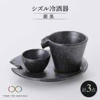 シズル冷酒器セット 銀黒 食器 片口 お猪口