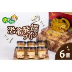 ふるさと納税 【12/23入金分まで年内発送 年内配送】恐竜発掘プリン 特製ギフトボックス（6個入り）冷凍　プリン 図鑑付 福井県永平寺町