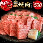 四万十麦酒牛 厚切り特選焼き肉セット 500g