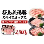 C3-3021 桜島美湯豚スライスミックス 500g×4パック
