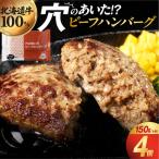 穴のあいたハンバーグ お試し4枚セット 150g×4個