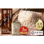1等米 夢しずく 玄米5kg 玄米