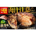 ふるさと納税 【最速発送】 佐賀牛 ハンバーグ 150g×6個  [HAS014]  ハンバーグ 佐賀県江北町