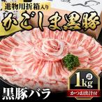 B0-187 進物用折箱入 かごしま黒豚バラ 1kg