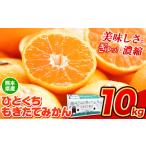 ふるさと納税 【2025年先行予約】 訳あり みかん ひとくちもぎたてみかん 約 10kg (10kg×1箱) S-3Sサイズ 訳あり ご家庭用 熊本県産 (荒尾.. 熊本県荒尾市