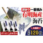 ふるさと納税 訳あり 海苔 一番摘み 有明海産 のり 熊本県産(有明海産)全形40枚入り×3袋 《45日以内に出荷予定(土日祝除く)》 都度 出荷.. 熊本県荒尾市