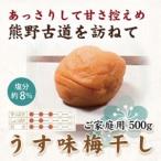 ふるさと納税 紀州南高梅　うす味梅　500g　ご家庭用 | 国産 ※北海道・沖縄・離島への配送不可 和歌山県美浜町
