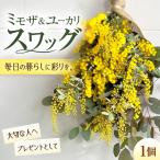 ユーカリとミモザのスワッグ BLAW001
