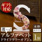 アルファベットドライフラワーオブジェ