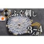 ふるさと納税 ふぐ 刺身 3〜4人前 冷凍 活〆 薄造り （ ふぐ フグ まふぐ マフグ 真ふぐ 下関ふぐ 下関フグ ふぐ刺し フグ刺し ふぐ刺身 てっさ .. 山口県下関市