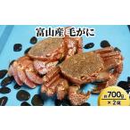 富山産 毛がに約700g ×2尾 ※2026年11月~発送