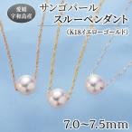 サンゴ パール ペンダント 7.0-7.5mm