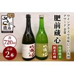 ふるさと納税 《ワイングラスで美味しい日本酒アワード 金賞》肥前蔵心 純米吟醸・特別純米セット【矢野酒造】日本酒セット B-128 佐賀県鹿島市