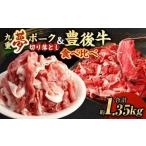 ブランド牛 豚 豊後牛 九重夢 ポーク 切り落とし 1.35kg