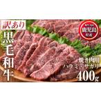 ふるさと納税 No.831 ＜数量限定＞鹿児島県産黒毛和牛焼肉セット(合計400g・ハラミ焼肉200g×1P、サガリ焼肉200g×1P)国産 九州産 牛.. 鹿児島県日置市