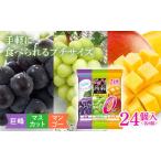 ふるさと納税 オリヒロ ぷるんと蒟蒻ゼリー パウチ カロリーゼロ ＜巨峰味、マスカット味、マンゴー味＞ 24個(3種×各8個入) アソート こん.. 群馬県富岡市