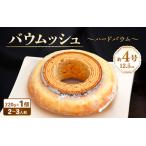 ふるさと納税 バウムクーヘン 〜バウムッシュ〜 (約4号：直径12.5cm) バターにこだわった濃厚なハードタイプ  [A-08198] 福井県坂井市