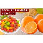 ふるさと納税 「栗林農園」カラフルミニトマト詰合せと紅まどんなのセット 果物 トマトベリー ピーチチェリー イエローミミ サングリーン トスカ.. 愛媛県東温市
