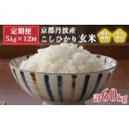 米 令和5年産 丹波産 こしひかり 玄米 5kg×12回