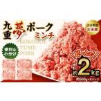 ブランド豚 九重夢 ポーク ミンチ 約2kg