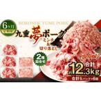 ブランド豚 九重夢 ポーク ミンチ 切り落とし 約2.05kg