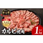 ショッピング焼肉 ふるさと納税 宮崎牛 カルビ焼肉 (500g×2) 合計1kg　肉 牛 牛肉 宮崎県宮崎市