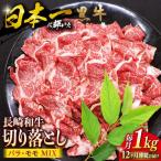 12回定期便 長崎和牛 牛肉切り落とし 1kg